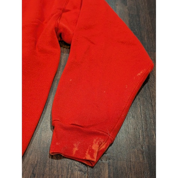 Vintage Chicago Bulls Sweater Mens XL Red NBA Basketball Logo 7 Crewneck 90s - Picture 6 of 11